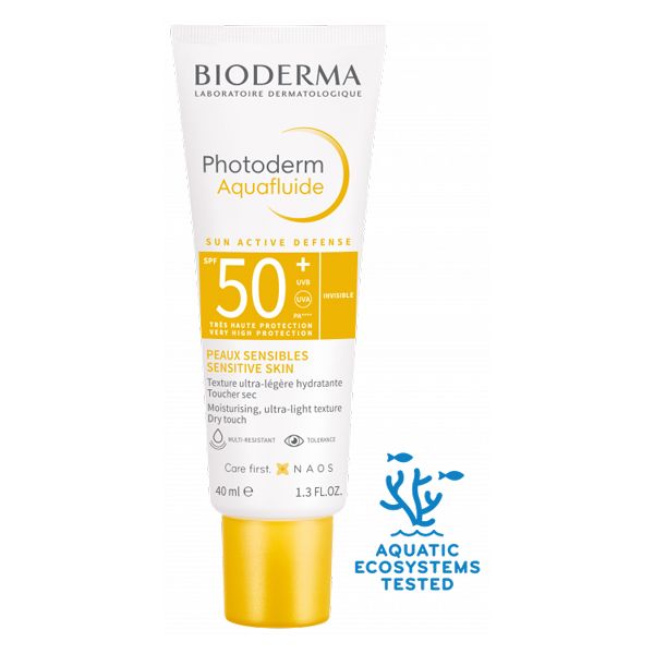 Bioderma Photoderm MAX Spf 50+ Λεπτόρευστη Διάφανη Αντιηλιακή Κρέμα Προσώπου Για Ευαίσθητες Επιδερμίδες Κατά Της Λάμψης 40ml