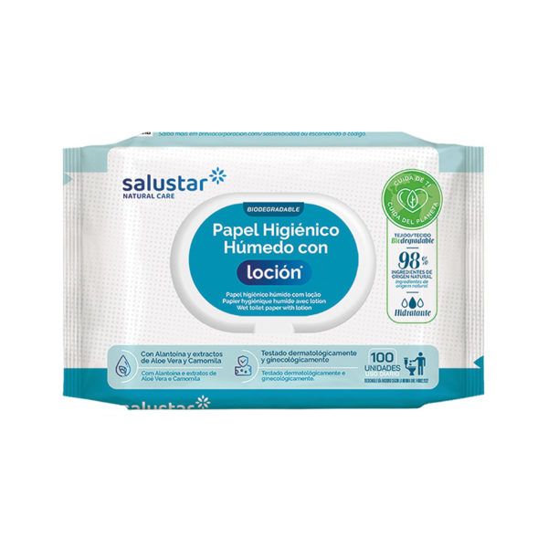 Salustar Wet Toilet Paper with Lotion 100 τμχ Salustar Wet Toilet Paper with Lotion 100 τμχ