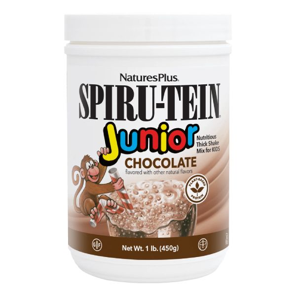 Natures Plus SPIRU-TEIN Junior Ρόφημα για τη Βελτίωση της Θρέψης των Παιδιών Γεύση Σοκολάτα Σκόνη 495 gr