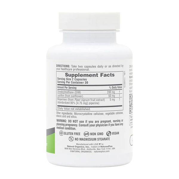 Natures Plus Pro DIM 200mg Συμπλήρωμα Διατροφής για την Εμμηνόπαυση 60 caps