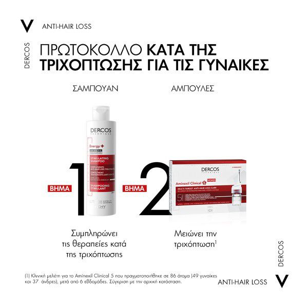 Vichy Dercos Δυναμωτικό Σαμπουάν κατά της Τριχόπτωσης 200 ml