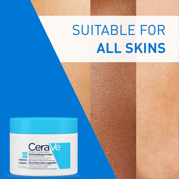 CeraVe SA 10% Urea Ενυδατική & Απολεπιστική Κρέμα Προσώπου, Σώματος για Ξηρό/Τραχύ Δέρμα 340 gr