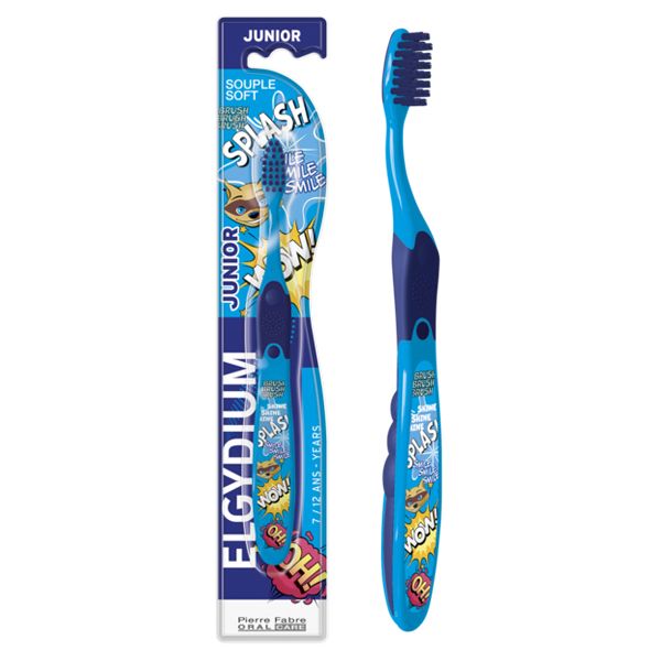 Elgydium Junior Splash Toothbrush Soft Παιδική Οδοντόβουρτσα 7-12 ετών Elgydium Junior Splash Toothbrush Soft Παιδική Οδοντόβουρτσα 7-12 ετών