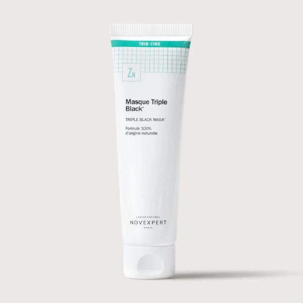 Novexpert Trio Zinc Τριπλή Μαύρη Μάσκα Προσώπου για Ματ Αποτέλεσμα Κατά των Ατελειών για Κανονικό έως Λιπαρό Δέρμα 70 gr