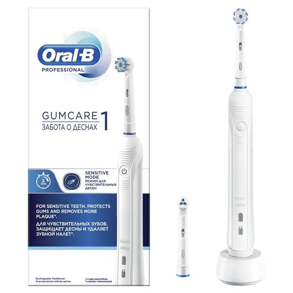 Oral-B Professional Gum Care 1 Ηλεκτρική Επαναφορτιζόμενη Οδοντόβουρτσα για Ευαίσθητα Δόντια