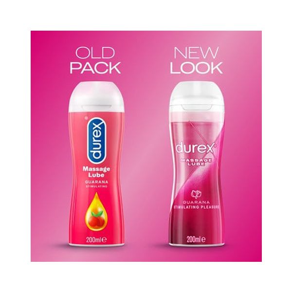 Durex Play Massage 2in1 Guarana Τζελ για Μασάζ και Λίπανση 200 ml