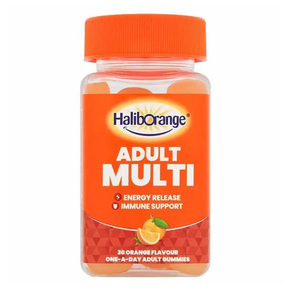 Haliborange Adult Multi 30 Orange gummies