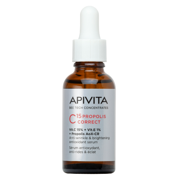 Apivita Bee Tech Concentrates C15 Propolis Correct Serum Αντιρυτιδικός & Αντιοξειδωτικός Ορός Λάμψης 30 ml