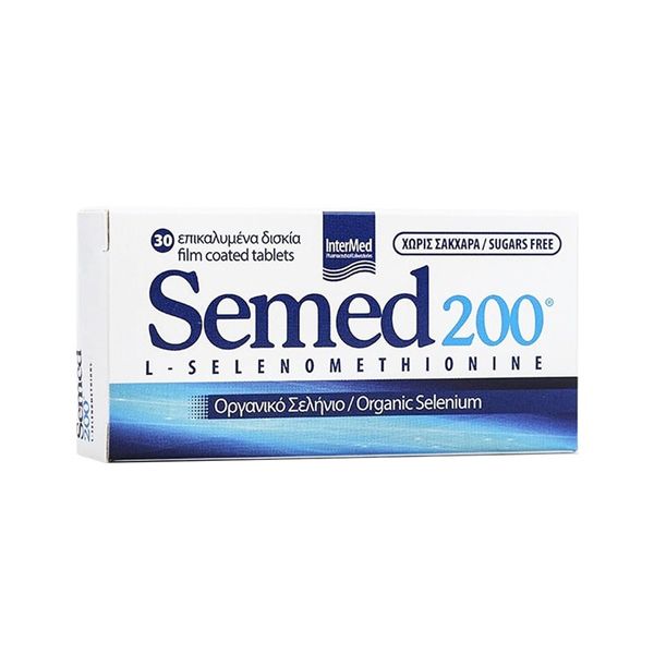Intermed Semed 200 Συμπλήρωμα Διατροφής Οργανικού Σεληνίου 30 δισκία