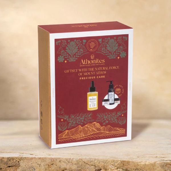 Athonites Precious Care Εντατική Φροντίδα Προσώπου και Σώματος Gift Set με 4 Προϊόντα Travel Size