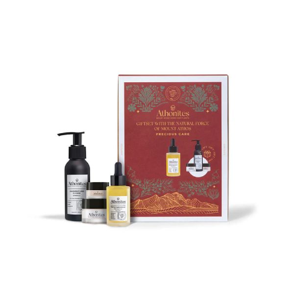 Athonites Precious Care Εντατική Φροντίδα Προσώπου και Σώματος Gift Set με 4 Προϊόντα Travel Size