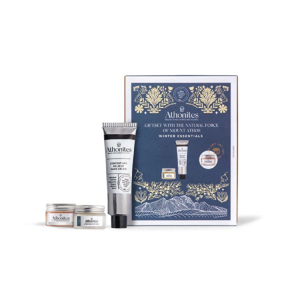 Athonites Gift Set Winter Essentials Ενισχυμένη Φροντίδα και Προστασία Ενάντια στο Κρύο με 3 Προϊόντα
