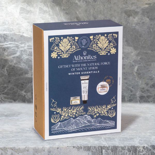 Athonites Gift Set Winter Essentials Ενισχυμένη Φροντίδα και Προστασία Ενάντια στο Κρύο με 3 Προϊόντα