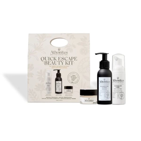 Athonites Gift Set Quick Escape Beauty Kit Ταξιδίου για Πρόσωπο και Σώμα με 3 Προϊόντα Travel Size Athonites Gift Set Quick Escape Beauty Kit Ταξιδίου για Πρόσωπο και Σώμα με 3 Προϊόντα Travel Size