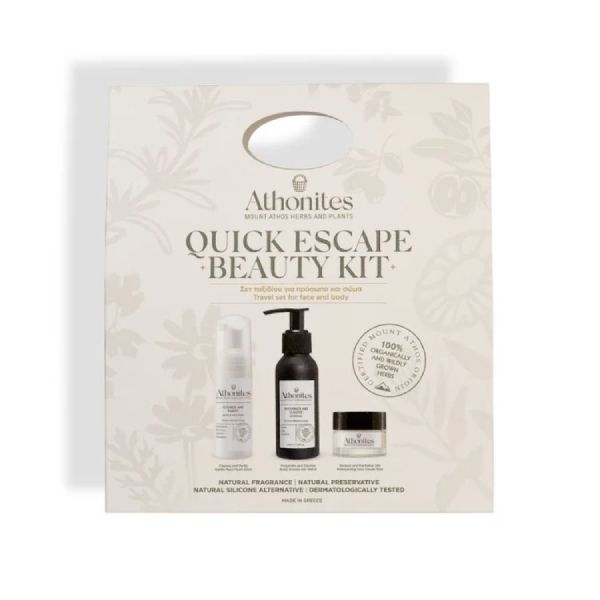 Athonites Gift Set Quick Escape Beauty Kit Ταξιδίου για Πρόσωπο και Σώμα με 3 Προϊόντα Travel Size