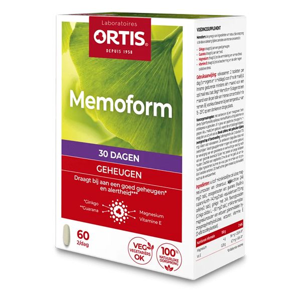 Ortis Memoform Συμπλήρωμα Διατροφής για Βελτίωση της Μνήμης 60 δισκία
