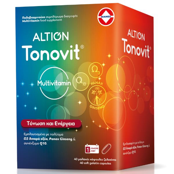 Altion Tonovit Πολυβιταμινούχο Συμπλήρωμα Διατροφής 40caps