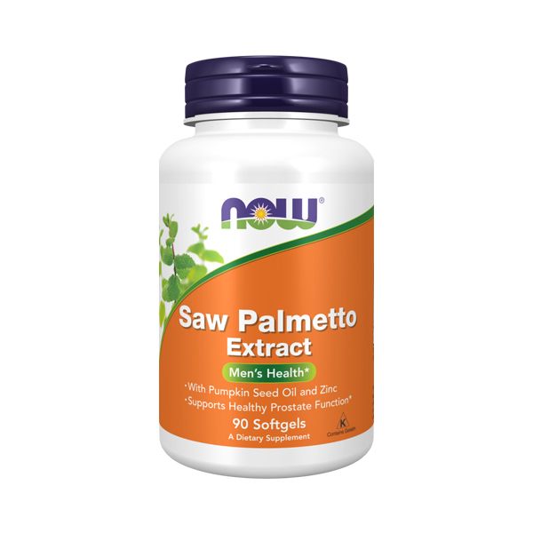 Now Saw Palmetto Extract 80mg with Pumpkin Seed Oil & Zinc 90 softgels