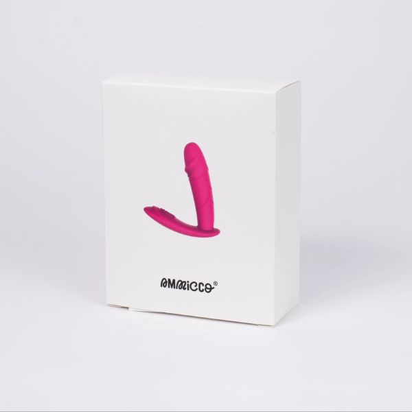 Ammicco Pink Class Remote Επαναφορτιζόμενος Κλειτοριδικός και Κολπικός Δονητής σε Φούξια Χρώμα
