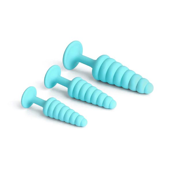 Ammicco Be Yourself Anal Plugs Σετ από Πρωκτικά Βύσματα σε Γαλάζιο Χρώμα