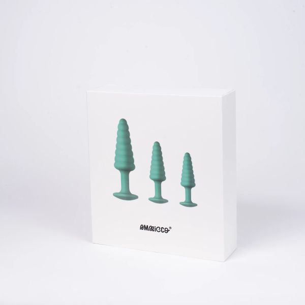 Ammicco Be Yourself Anal Plugs Σετ από Πρωκτικά Βύσματα σε Γαλάζιο Χρώμα