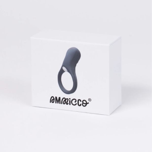 Ammicco Power Ring Δαχτυλίδι Πέους με Μπαταρία σε Μαύρο Χρώμα