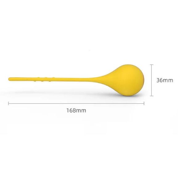 Ammicco Wish Ball Επαναφορτιζόμενο Mini Sex Toy 3 σε 1 Kegel Balls σε Κίτρινο Χρώμα