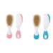 Chicco Safe Brush & Comb 0m+ 2 Pack, Pink