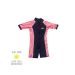 UV Sun Clothes One Piece UV Swimsuit Girl Short Sleeve & Shorts Navy/Pink Girl 14 YRS 159-165cm