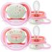 Avent Ultra Air Night Silicone Pacifier 6-18m 2pcs (SCF376/22) Pink