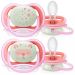 Avent Ultra Air Night Πιπίλα Σιλικόνης Νυκτός (SCF376/22) Ρόζ 6-18m 2 τμχ