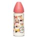 Suavinex Butterfly Pink Πλαστικό Μπιμπερό με Στρογγυλή Θηλή Σιλικόνης Φαγητού 4m+ 360ml