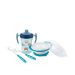 Nuk Learn To Eat Set Εκμάθησης Φαγητού Μπλέ 6m+