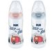 Nuk First Choice+ Lion King Πλαστικό Μπιμπερό με Θηλή Σιλικόνης & Δείκτη Ελέγχου Θερμοκρασίας 6-18m 300 ml 1τμχ