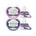 Avent Ultra Air Nighttime Πιπίλα Σιλικόνης Νυκτός 6-18m 2 τμχ