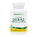 Natures Plus Vitamins D3 1000iu & K2 100mcg Συμπλήρωμα Διατροφής για την Υγεία των Οστών 90 caps